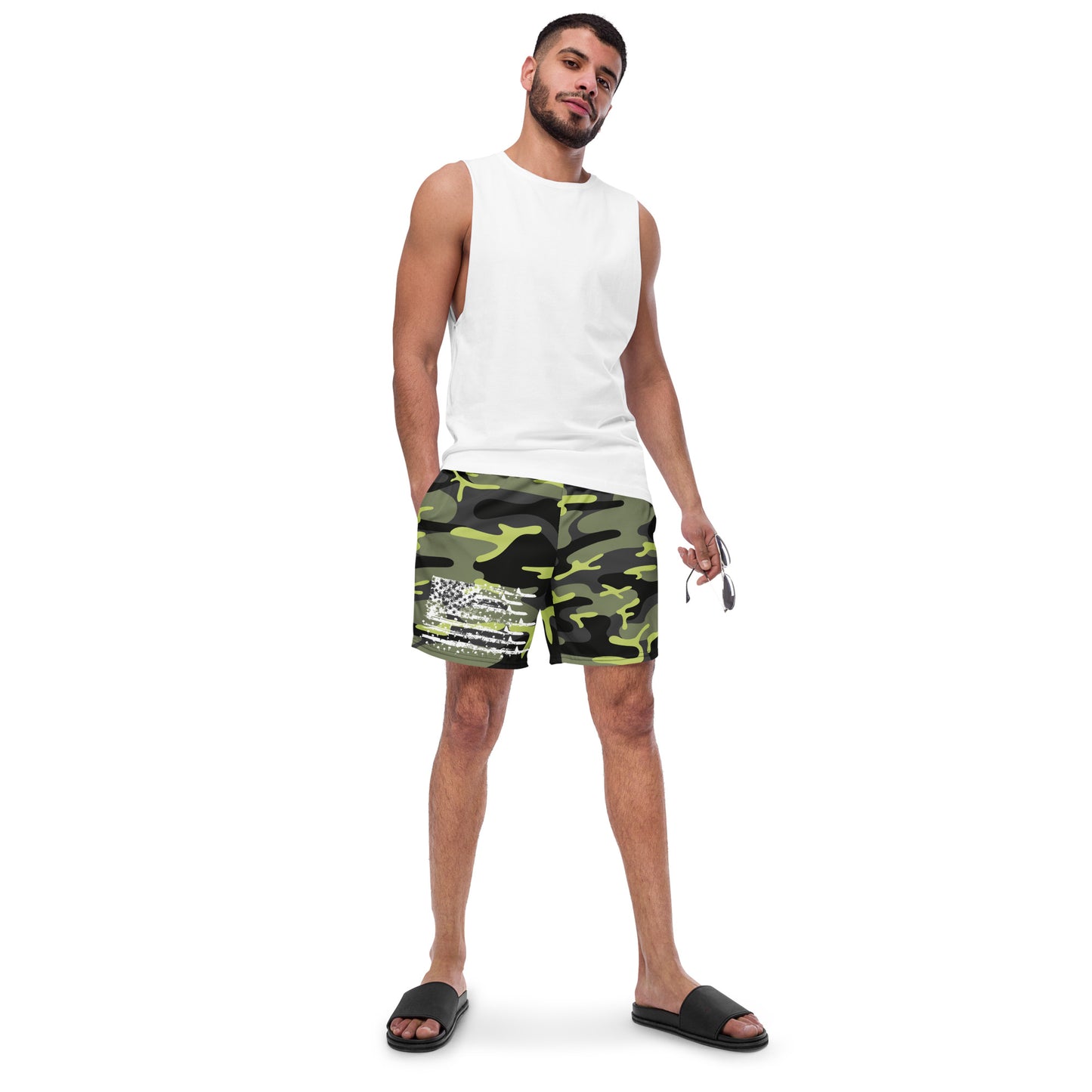 Men's jungle warfare swim trunks