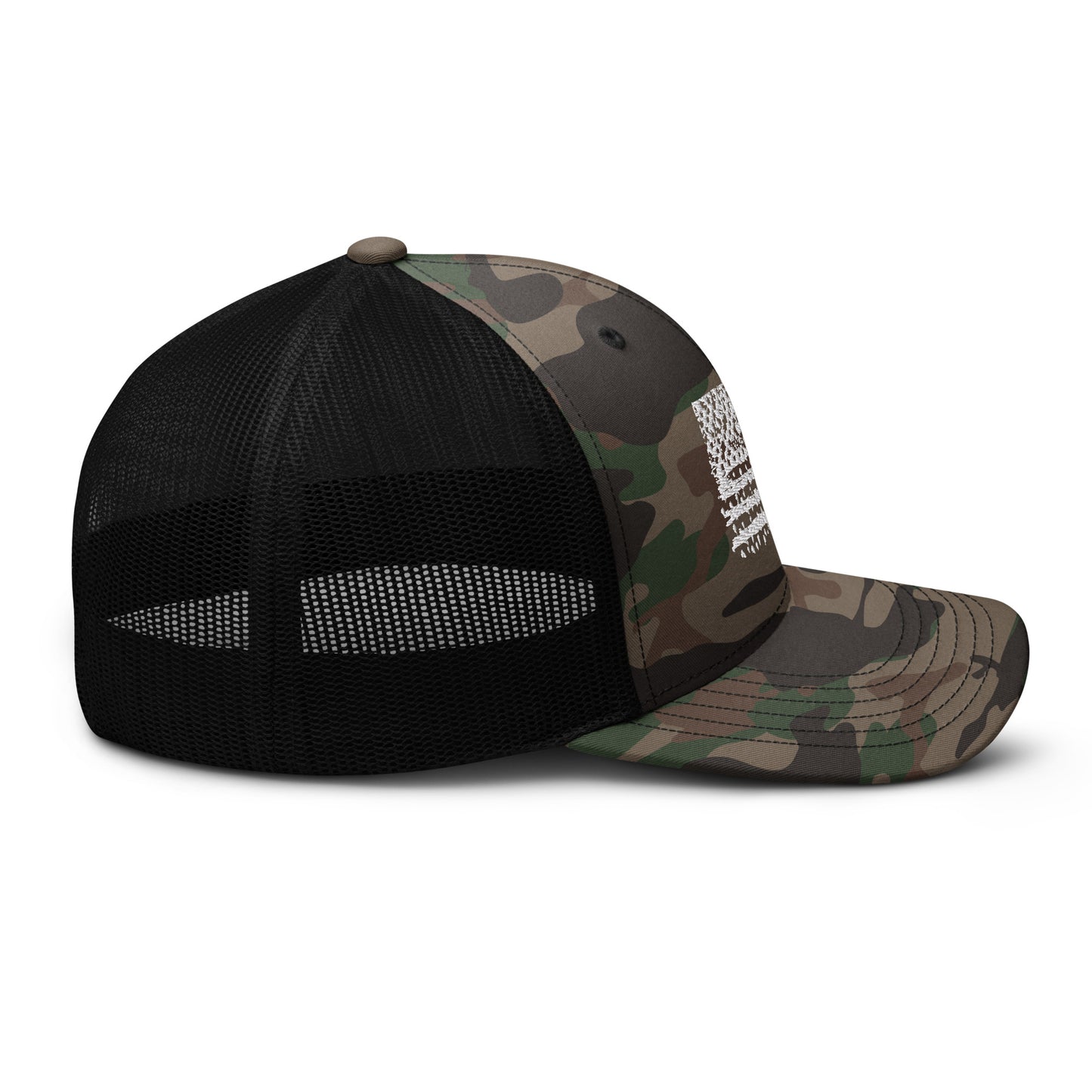 Airborne US Flag Camouflage trucker hat