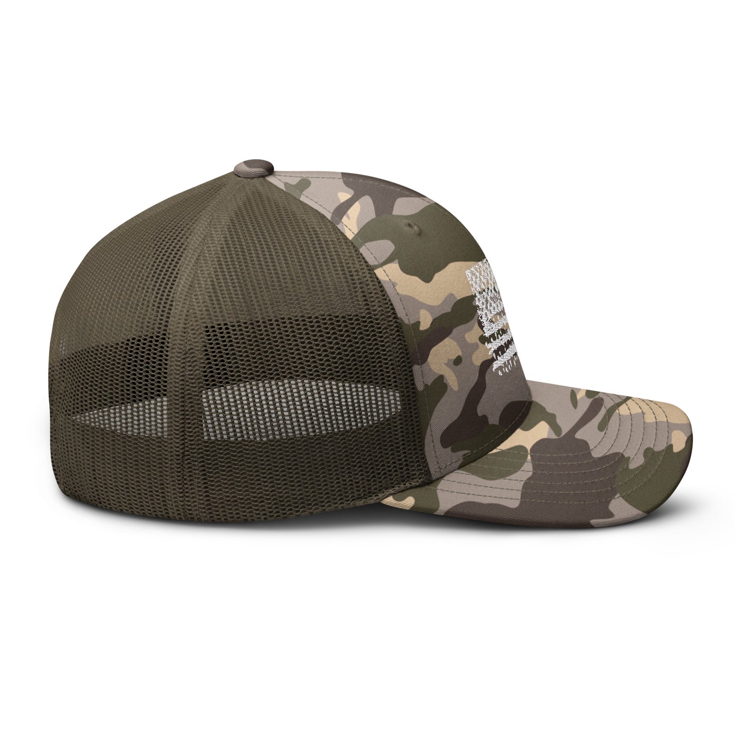 Airborne US Flag Camouflage trucker hat