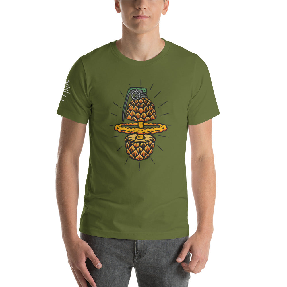 Aloha pineapple grenade t-shirt