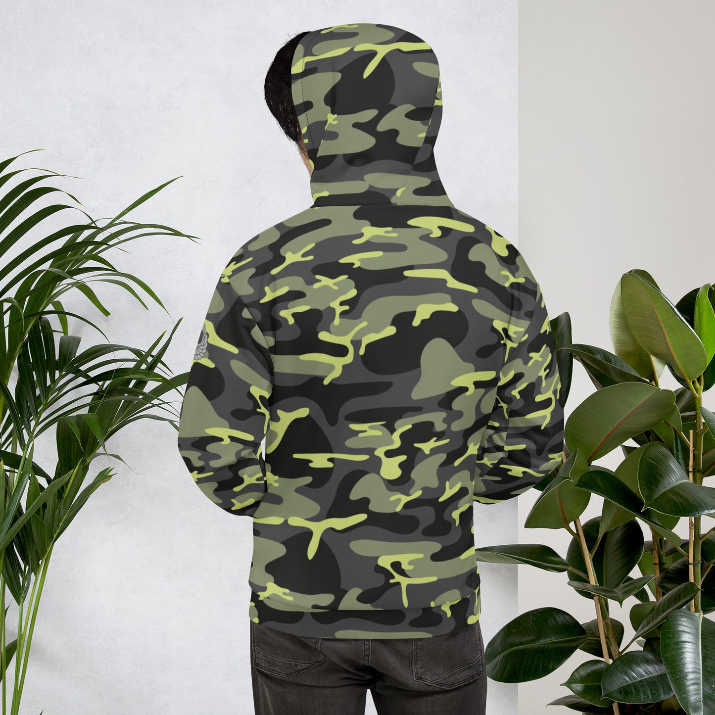 Jungle Camo Sky Shark Hoodie