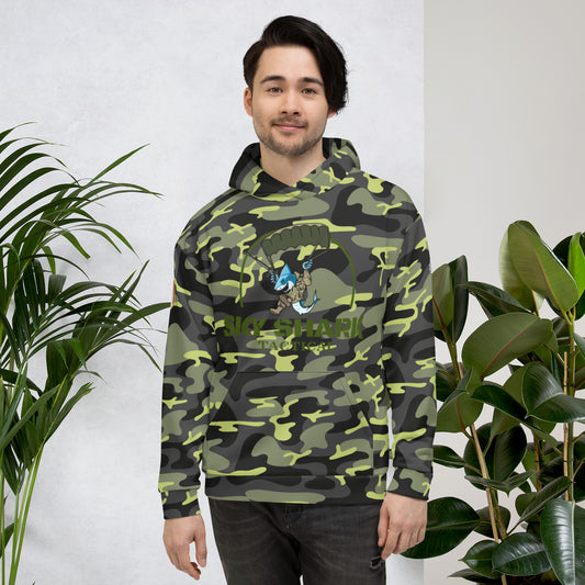 Jungle Camo Sky Shark Hoodie